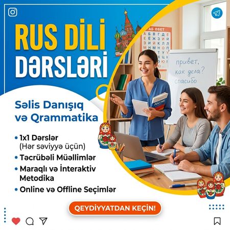 Rus dili kursu – Hazırlıq kursları – ucuztap.az