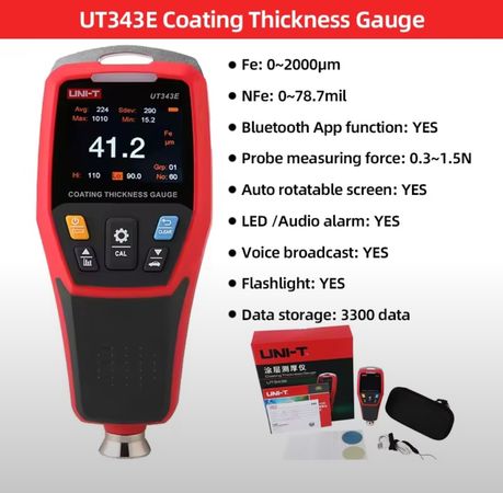 Elkometr UNI-T UT 343E – Ölçmə və işarələmə alətləri – ucuztap.az