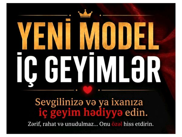 Yeni Model İç Geyimlər – Geyim və ayaqqabılar – Bakı – ucuztap.az