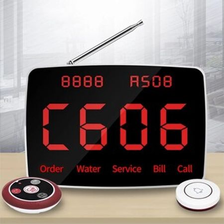 Restoran və kafe üçün rəqəmsal ofisiant çağırış monitoru (Wireless Receiver Host Display) – Bakı – ucuztap.az