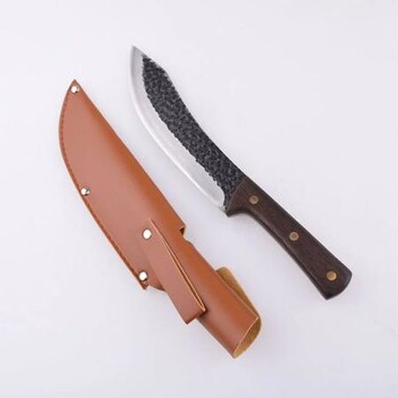 Dəri qılaflı döymə polad ov və mətbəx bıçağı 3-ü 1-də – Bakı – ucuztap.az