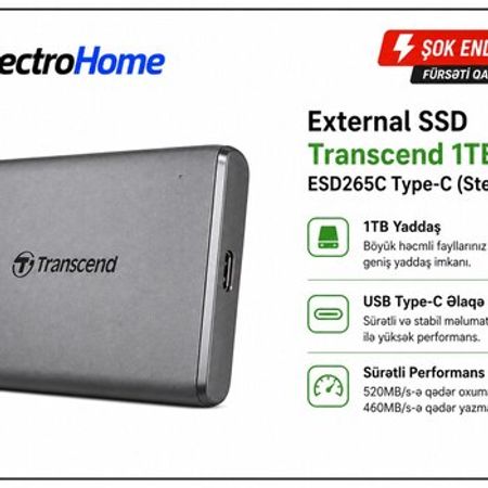 Transcend ESD265C 1TB External SSD – Masaüstü kompüterlər – ucuztap.az