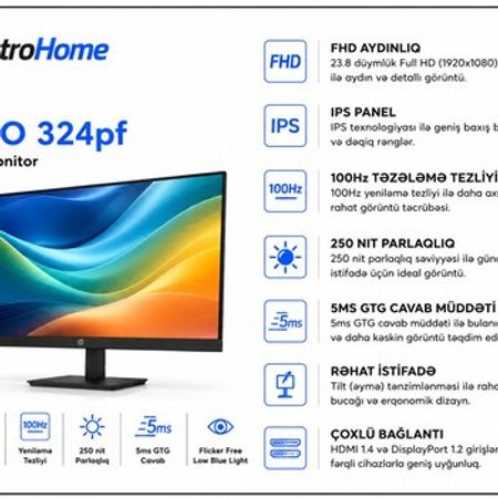 Monitor HP S3 Pro 324pf 23.8 FHD – Masaüstü kompüterlər – ucuztap.az