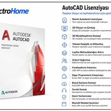 AutoCAD Lisenziyası – Kompüter aksesuarları – ucuztap.az