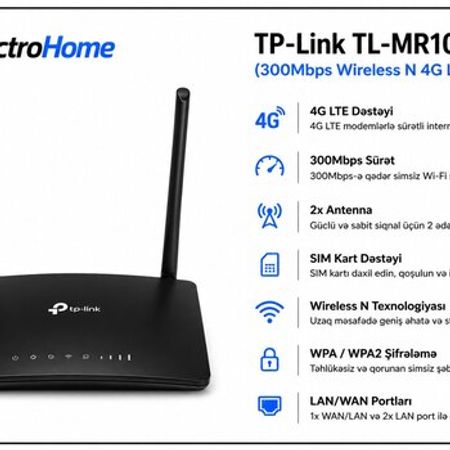 Modem TP-Link TL-MR100 – Şəbəkə avadanlıqları – ucuztap.az