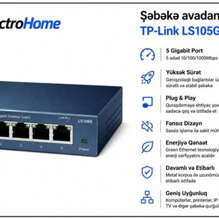 MODEM TP-Link LS105G – Şəbəkə avadanlıqları – ucuztap.az