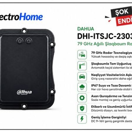 DAHUA DHI-ITSJC-2303-DC12 – 79 GHz Ağıllı Şlaqbaum Radarı – Təhlükəsizlik avadanlığı – ucuztap.az