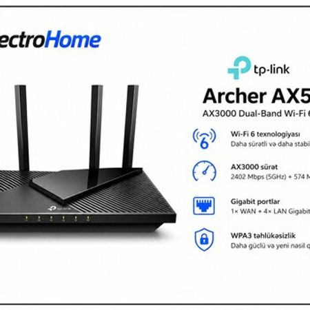 Modem TP-Link Archer AX53 – Şəbəkə avadanlıqları – ucuztap.az