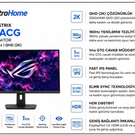 Minitor ASUS ROG Strix XG27ACG – Masaüstü kompüterlər – ucuztap.az