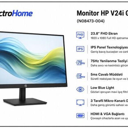 Monitor HP V24i G5 FHD – Masaüstü kompüterlər – ucuztap.az