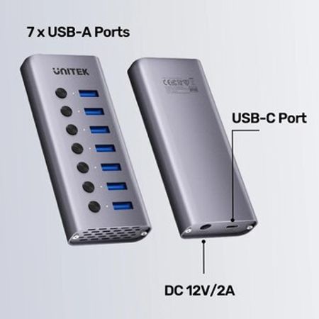 UNİTEK 7-si 1-də, individual switchli USB hub – Kompüter aksesuarları – ucuztap.az