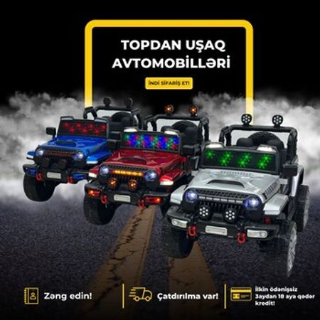 Uşaq avtomobili Jeep super car Lt 598 – Oyuncaqlar – ucuztap.az