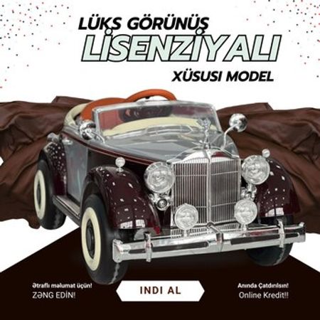 Uşaq avtomobili Retro Rolls-Royce – Oyuncaqlar – ucuztap.az