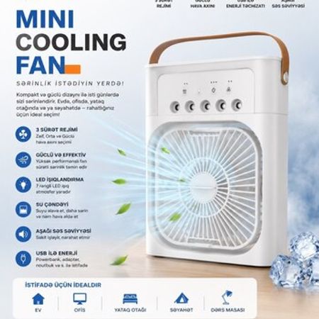 Mini Cooling Fan – Su ilə işləyən portativ soyuducu – Bakı – ucuztap.az
