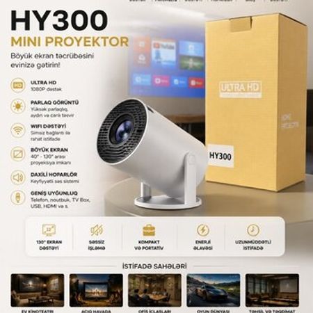 HY300 Mini Proyektor – Audio və video – ucuztap.az