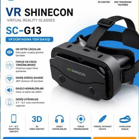 VR SHINECON SC-G13 virtual reallıq eynəyi – Oyunlar, pultlar və proqramlar – ucuztap.az