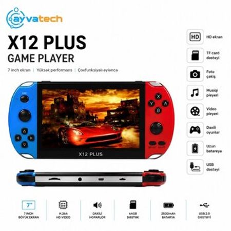 X12 Plus portativ oyun konsolu – 7 – Oyunlar, pultlar və proqramlar – ucuztap.az
