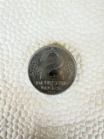 2 Mark 1957 DDR (Şərqi Almaniya) – Orijinal Kolleksiya Pulu – Bakı – ucuztap.az