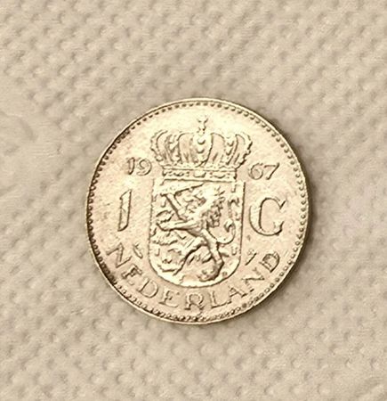 1 Gulden 1967 Niderland (Kraliça Juliana) – Orijinal Qədimi Pul – Bakı – ucuztap.az