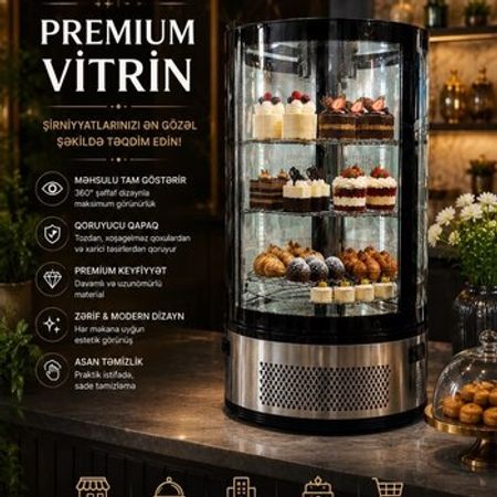 Şirniyyat vitrini – Biznes üçün avadanlıq – ucuztap.az
