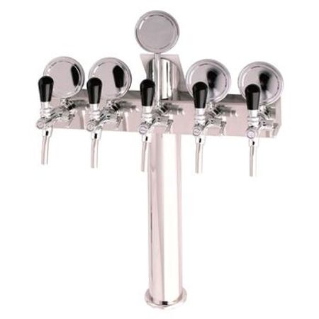 Pivə üçün T5 gümüş 5 çıxışlı Kobra pivə kranı / Beer Tower – Biznes üçün avadanlıq – ucuztap.az