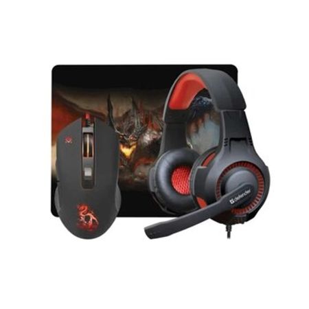 Defender Devourer MHP-006 Mouse+Headset+Carpet Gaming Kit – Kompüter aksesuarları – ucuztap.az