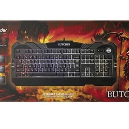 Butcher GK-193DL Wired gaming keyboard, RU,RGB backlight, 9 modes – Kompüter aksesuarları – ucuztap.az