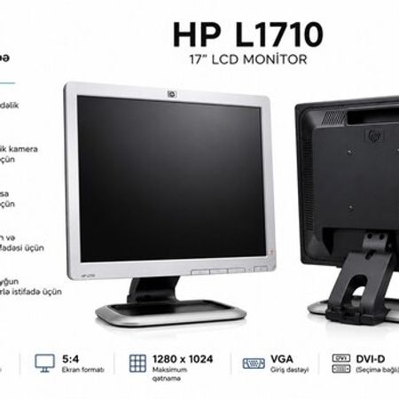 HP L1710 17 LCD monitor – Bakı – ucuztap.az