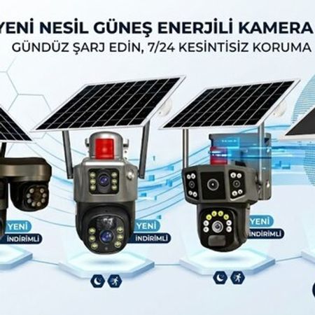 4G Sim kartlı Solar 360°FHD Kamera 12MP/4K+64GB – Bakı – ucuztap.az