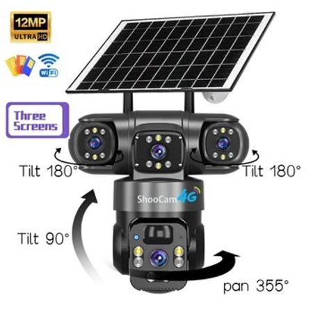 4G Sim kartlı Solar 360°FHD Kamera 12MP/4K+64GB – Bakı – ucuztap.az