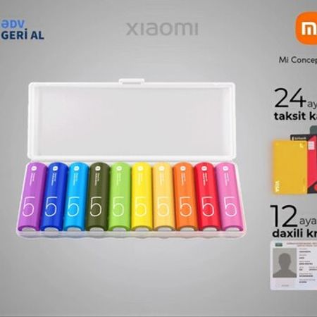 Xiaomi Rainbow Batteries AA (10 ədəd) – Masaüstü kompüterlər – ucuztap.az