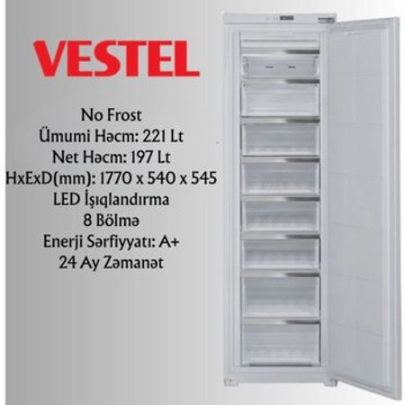 Quraşdırılan dondurucu kamera Vestel RN340BI3EI-W – Bakı – ucuztap.az