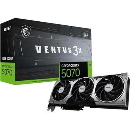 VGA MSI GeForce RTX 5070 12G VENTUS 3X OC 12GB GDDR7, 192bit video kart – Bakı – ucuztap.az