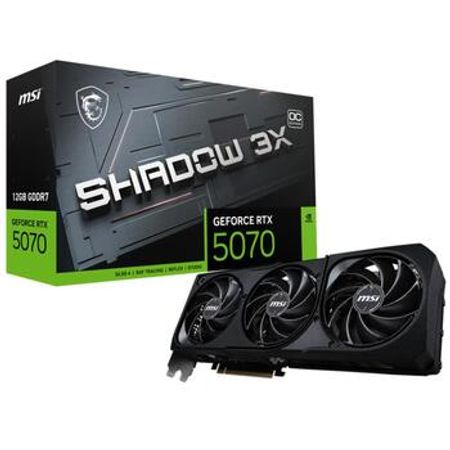 VGA MSI GeForce RTX 5070 12G SHADOW 3X OC 12GB GDDR7, 192bit, --N--- – Bakı – ucuztap.az