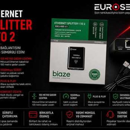 Biaze SPLITTER TT49 NETWORK CABLE – Bakı – ucuztap.az