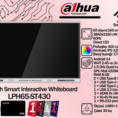 Dahua smart interaktiv lövhə DHI-LPH ST430 – Bakı – ucuztap.az