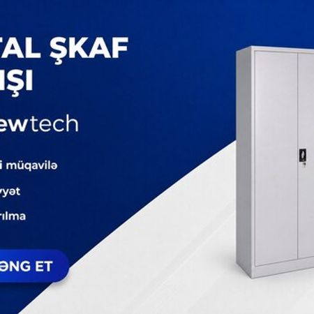 Təsərrüfat dolabı – Kilidlənən | Boz | 185×85×40 sm | – Bakı – ucuztap.az