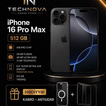 Apple iPhone 16 Pro Max Black Titanium 512GB/8GB – Bakı – ucuztap.az