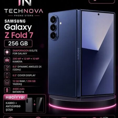 Samsung Galaxy Z Fold 7 Jet Black 256GB/12GB – Bakı – ucuztap.az