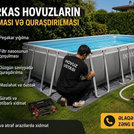 Karkas hovuzların quraşdırılması – Bakı – ucuztap.az