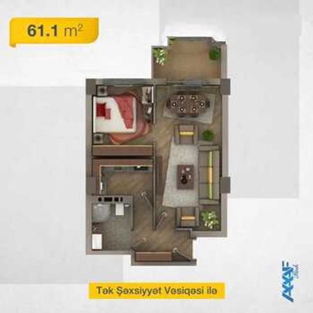 2-Otaqlı yeni tikili, Xırdalan ş., 61.3 m² – Xırdalan – ucuztap.az