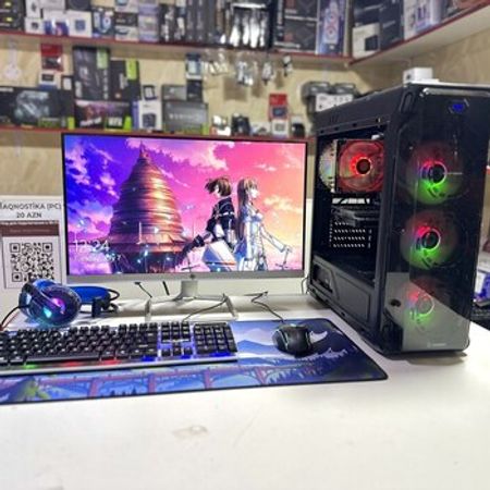 Oyun kompüteri i5-9400F / 16GB RAM / GTX 1650 4GB / HP IPS Monitor – Bakı – ucuztap.az