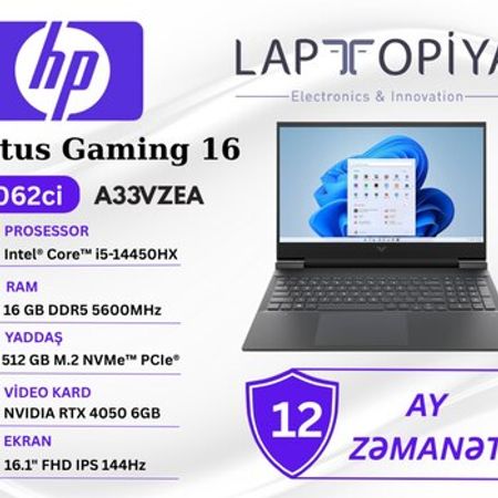HP Victus Gaming Laptop 16-r1062ci (A33VZEA) – Noutbuklar və Netbuklar – ucuztap.az