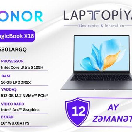 HONOR MagicBook X16 BRG-X (5301ARGQ) – Noutbuklar və Netbuklar – ucuztap.az