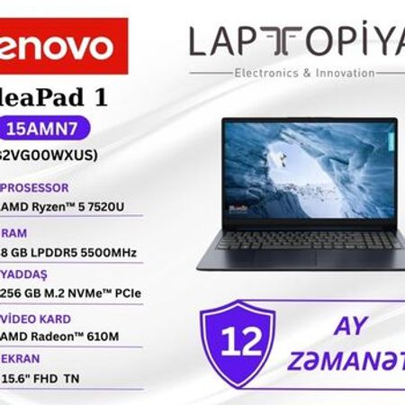 Lenovo IdeaPad 1 15AMN7 82VG00WXUS – Noutbuklar və Netbuklar – ucuztap.az