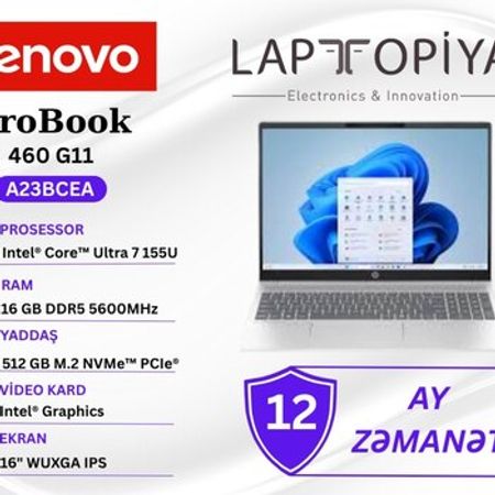 HP ProBook 460 G11 Notebook PC (A23BCEA) – Noutbuklar və Netbuklar – ucuztap.az