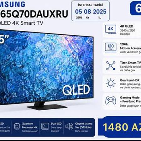 Televizor Samsung QE65Q70DAUXRU – Bakı – ucuztap.az