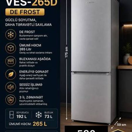 Soyuducu VESTA VES-265D – Soyuducular – ucuztap.az