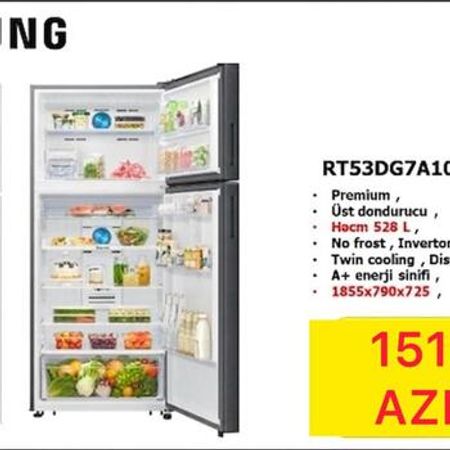 Soyuducu Samsung RT53DG7A10B1WT – Soyuducular – ucuztap.az