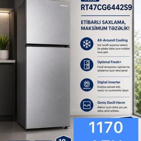 Soyuducu Samsung RT47CG6442S9 – Bakı – ucuztap.az